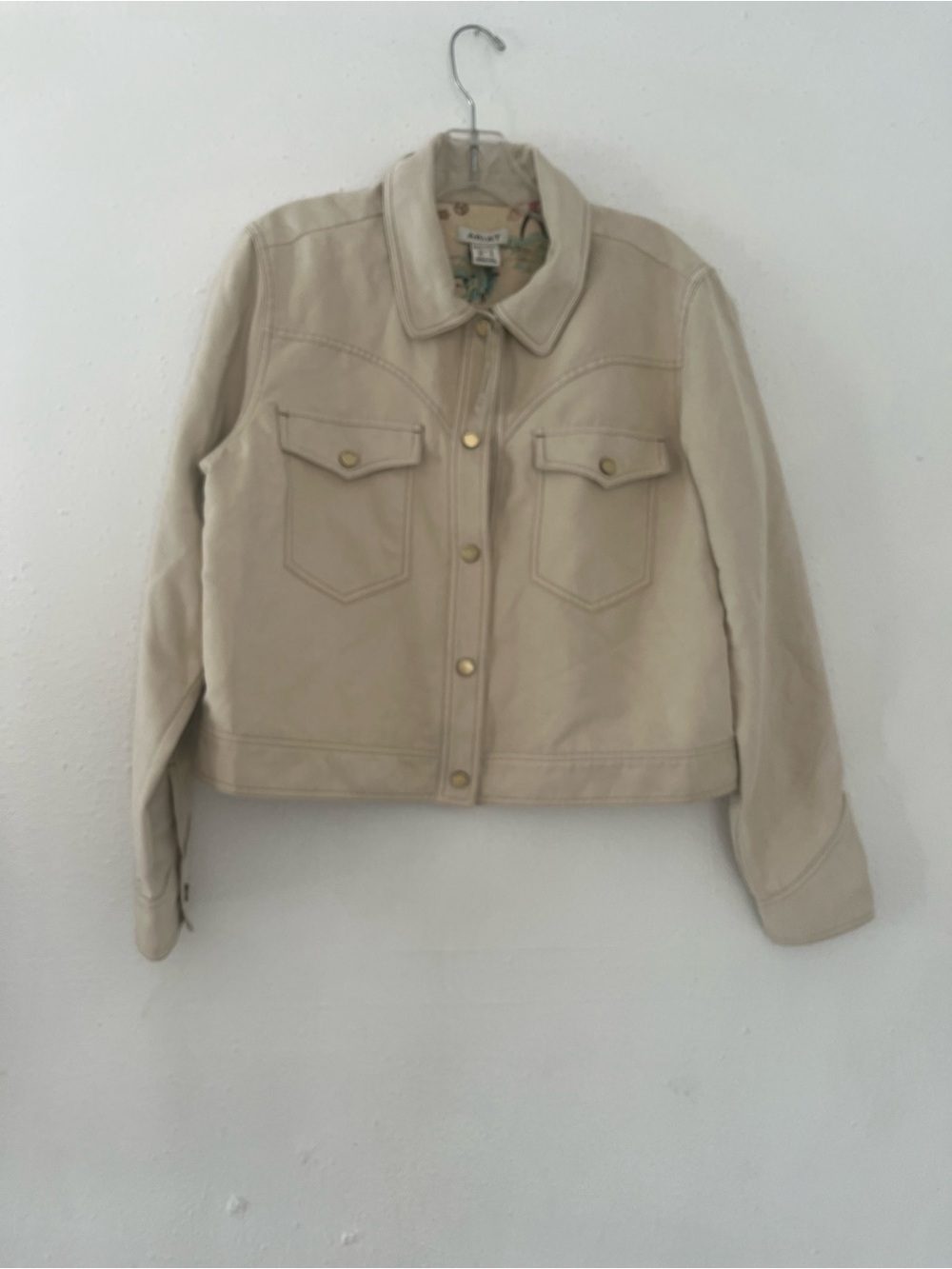 Ariat Cream Button-Front Jean Jacket